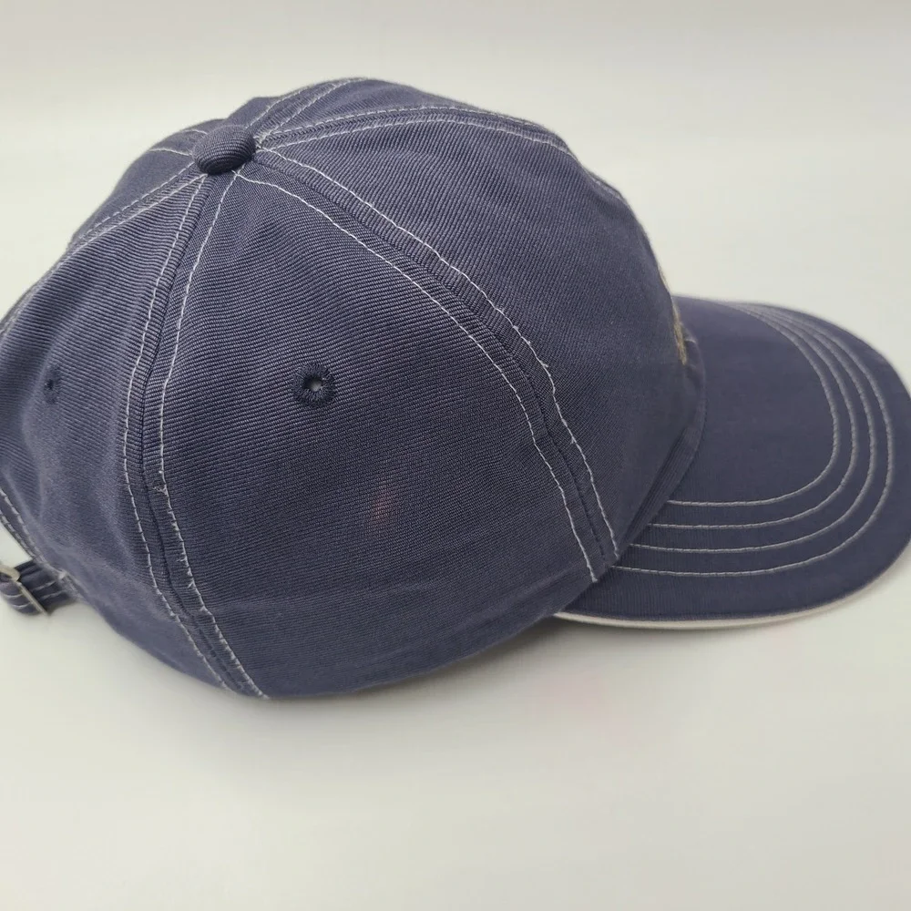 Tommy‎ Hilfiger Hat Strapback Blue Gold 1985 H Logo Cotton Casual Preppy Dad Men
